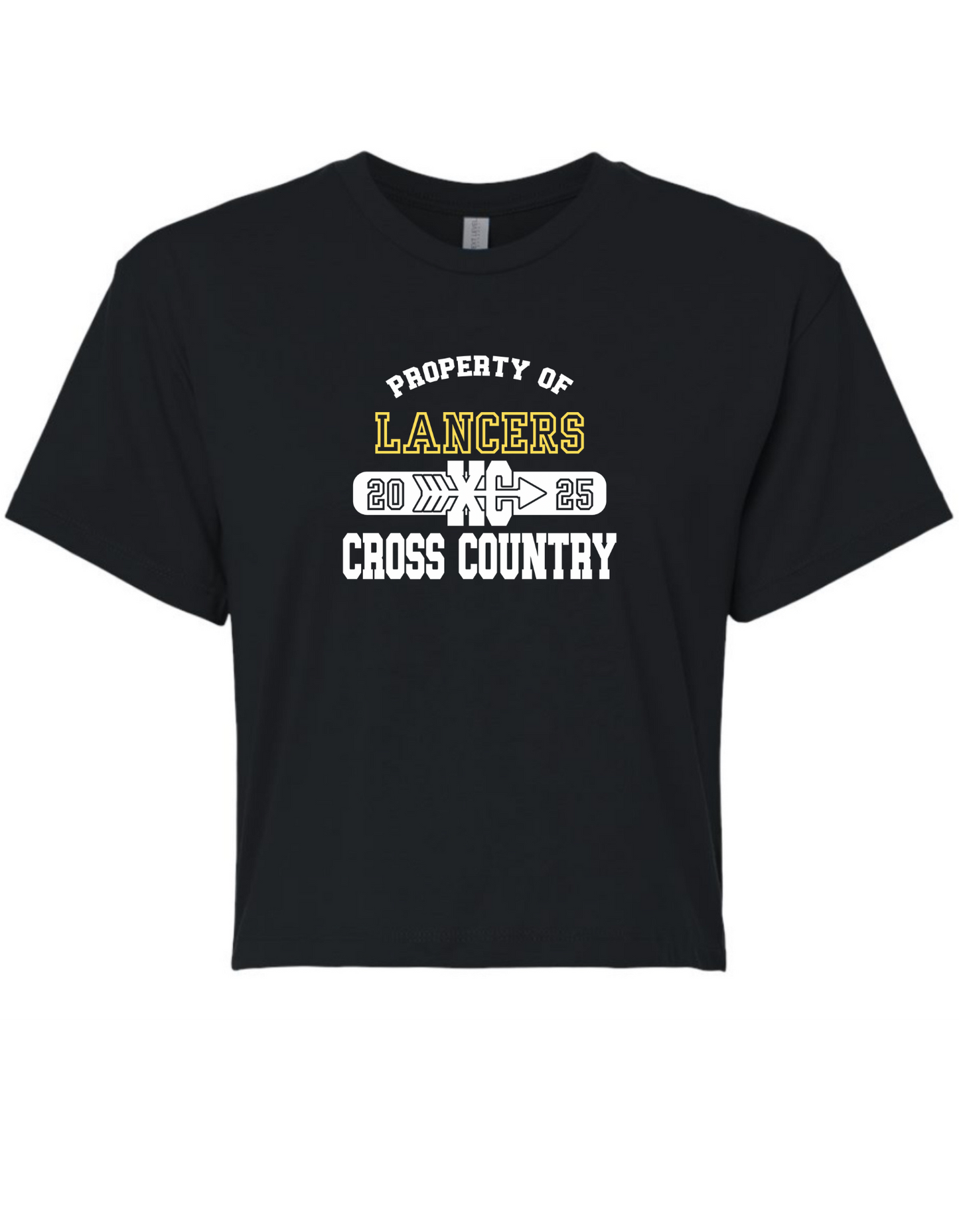 PROPERTY OF LANCERS - CROP SHORT SLEEVE TEE