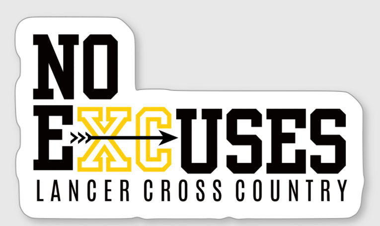 NO EXCUSES VINYL STICKER