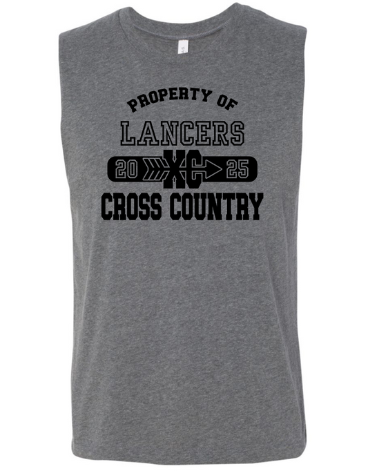 PROPERTY OF LANCERS - BELLA + CANVAS Jersey Muscle Tank
