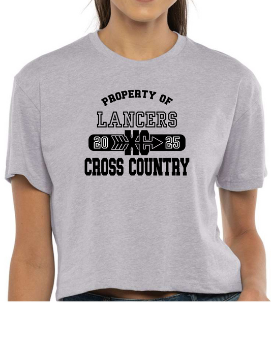 PROPERTY OF LANCERS - CROP SHORT SLEEVE TEE
